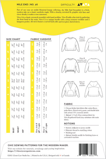 Confident Beginner Dressmaking | 4 Week | Make a sweatshirt | Afternoons